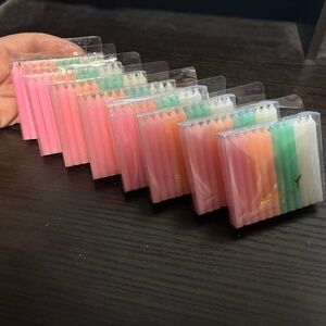 PASTEL BIRTHDAY CANDLES 24 PACK X 8